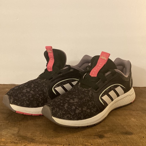 Adidas Edge Lux bounce size 7 black grey pink - Picture 9 of 9